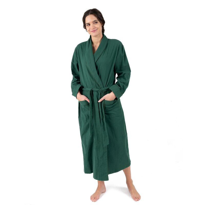 レベレット レディース アンダーお召しもの ナイト爵お召しもの Leveret Womens Flannel Robe Green 緑であること