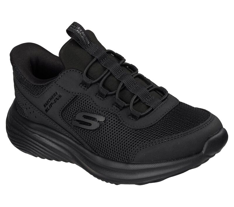 スケッチャーズ レディース シューズ スニーカー Skechers Bounder Pro Boyslip-On Sneakers Black 黒いこと