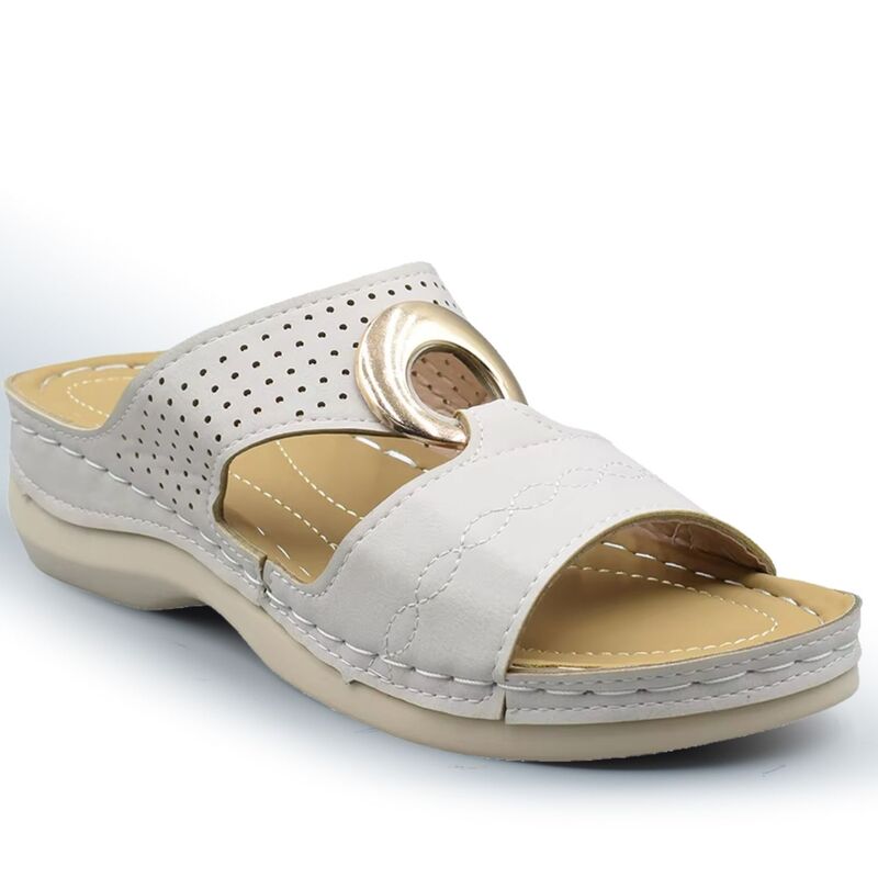 ヘンリーフェレーラ レディース シューズ サンダル Henry Ferrera Deja Vu Women\u0027slip-On Ring Sandals Beige ベージュ