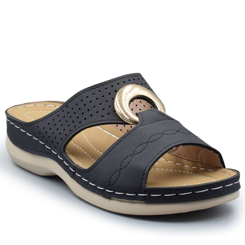 ヘンリーフェレーラ レディース シューズ サンダル Henry Ferrera Deja Vu Women\u0027slip-On Ring Sandals Black 黒いこと