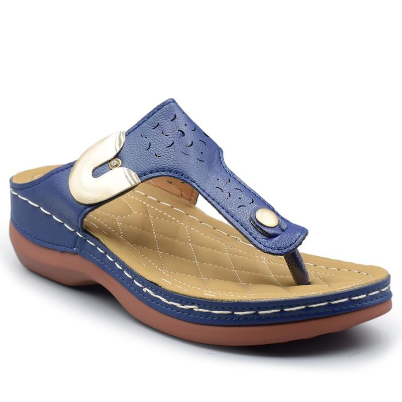ヘンリーフェレーラ レディース シューズ サンダル Henry Ferrera Comfort-U Women\u0027slip-On Fashion Sandals Navy 米国海軍