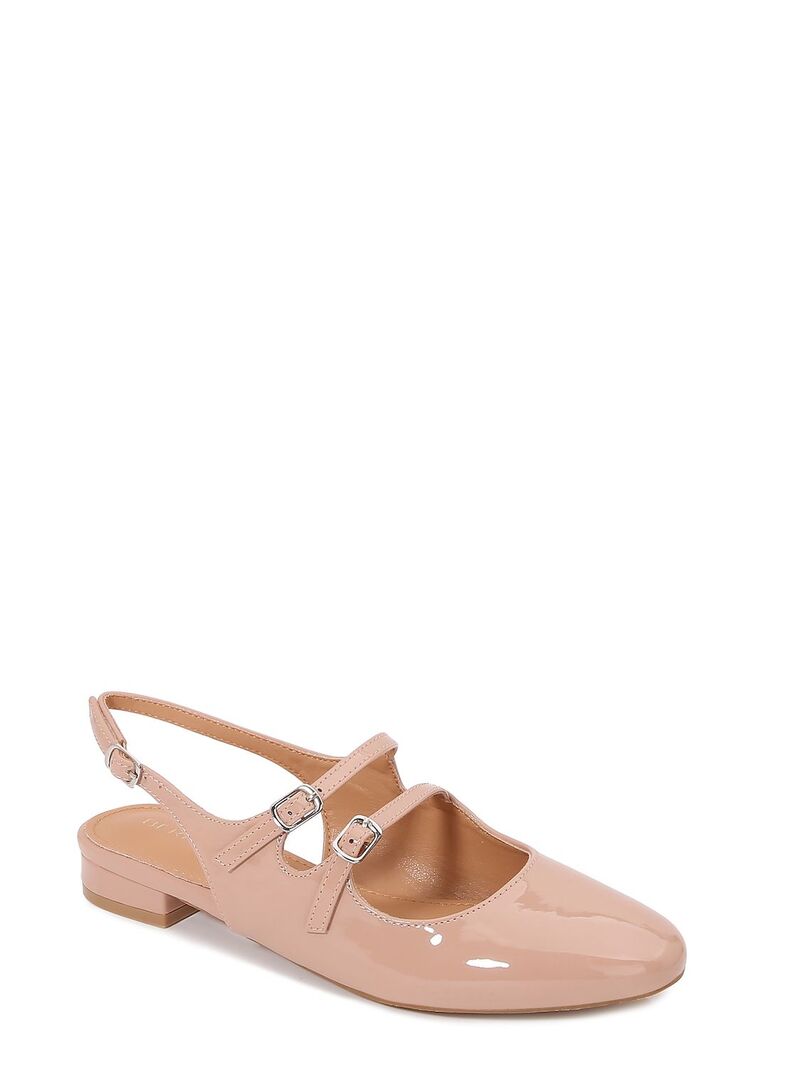 赤ちょうちんネス レディース シューズ サンダル BERNESS Rosalie Double-Strap Mary Jane Flats Beige ベージュ
