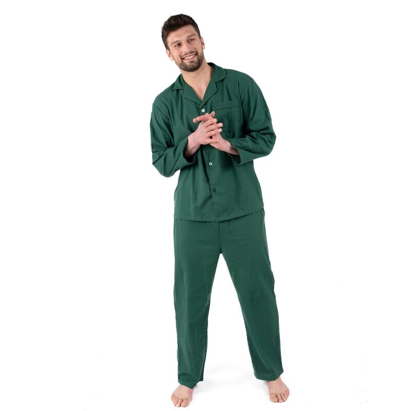レベレット レディース アンダーお召しもの ナイト爵お召しもの Leveret Mens Two Piece Flannel Pajamas Red XL Green 緑であること