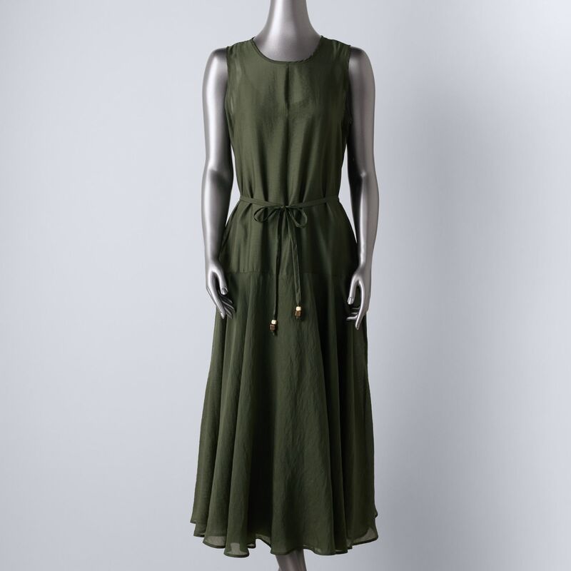 ヴェラウォン レディース トップス 衣装 プチ マキシ Petite Simply Vera Wang Beltedropwaist Maxi Dress Black Tourmaline 黒いこと