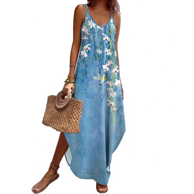 ジーグー レディース トップス 衣装 Vのど首 ノースリーブ Zeagoo Summer Dresses for Women Casual Spaghetti Strap V Neck Sleeveless Dresses with Pocket Floral