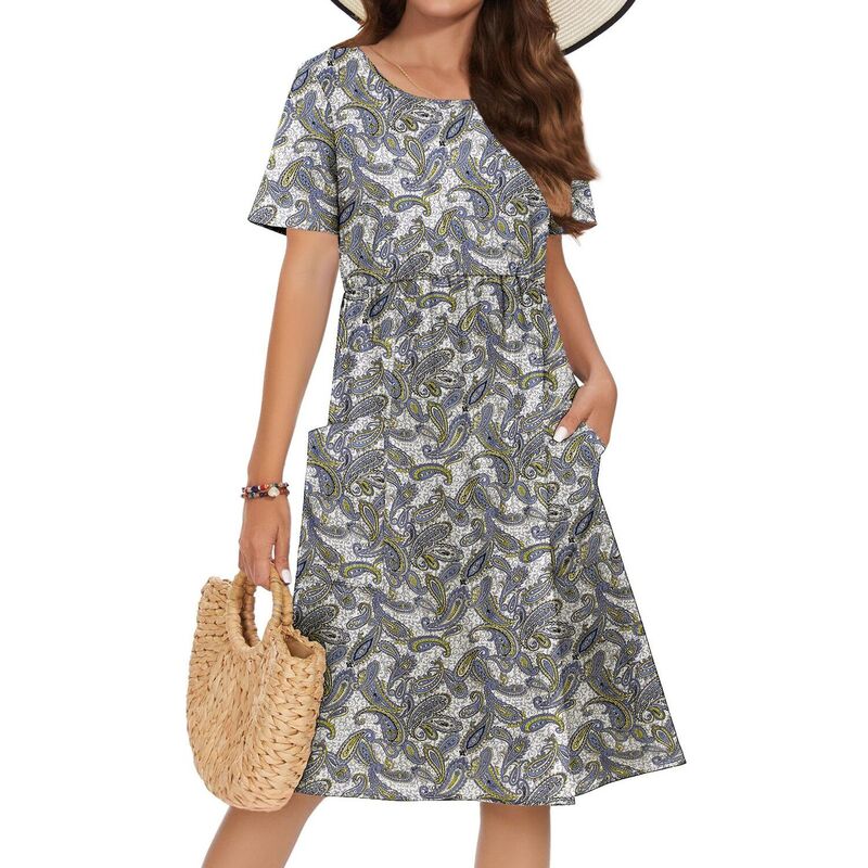 ジーグー レディース トップス 衣装 A 生産ライン 御花柄 MIDI 御花 Zeagoo Women\u0027s Floral A-Line Midi Hawaiian Dress Petal Sleeve Modest Dresses White Floral 白いこと
