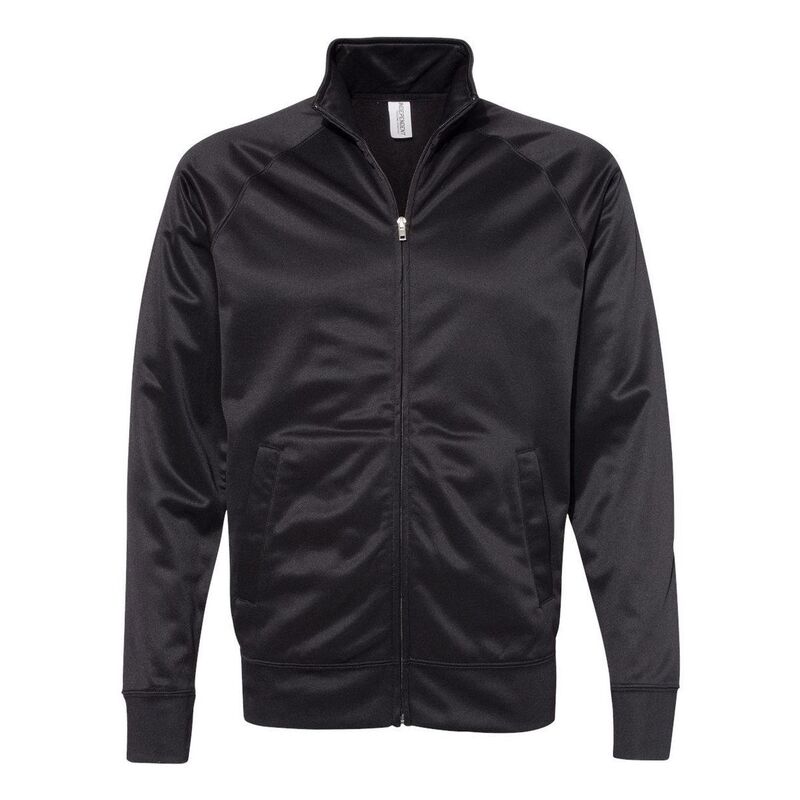 独立トレーディング レディース アウター 上衣・上衣 Independentrading Co. Lightweight Poly-Tech Full-Zip Track Jacket Black And Black 黒いこと
