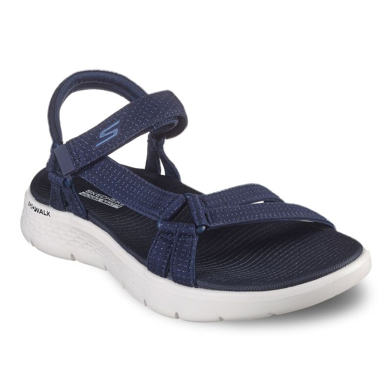 スケッチャーズ レディース シューズ サンダル Skechers GO WALK Flex Sandal Sublime Women'sandals Navy ネイビー｜ReVida 店