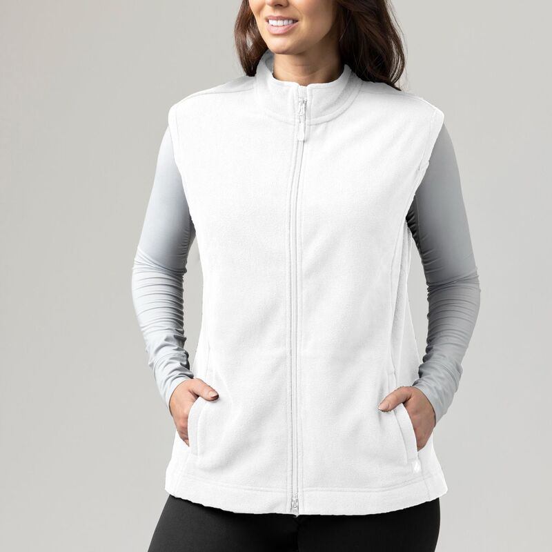 ヒートホルダーズ レディース アウター 上衣・上衣 より良い フリース Women\u0027s Heat Holders Vera Original Super Brushed Fleece Double Zipper Vest Winter White 白いこと