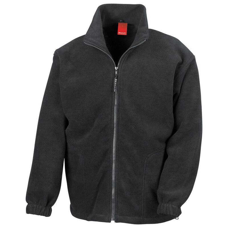 リザルト レディース アウター 上衣・上衣 フリース Result Mens Polartherm Fleece Jacket Black 黒いこと
