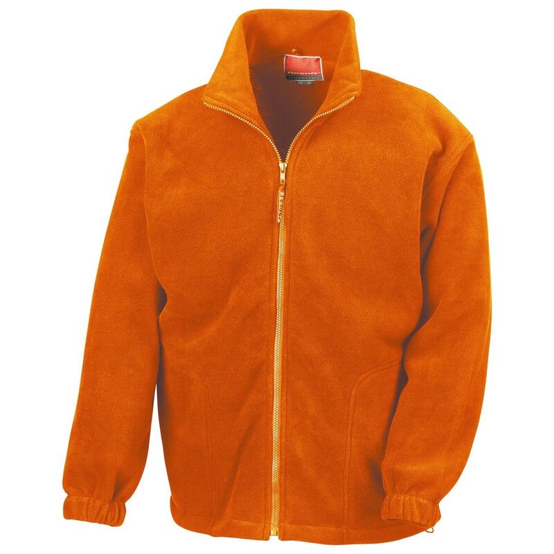 リザルト レディース アウター 上衣・上衣 フリース Result Mens Polartherm Fleece Jacket Orange オレンジ色