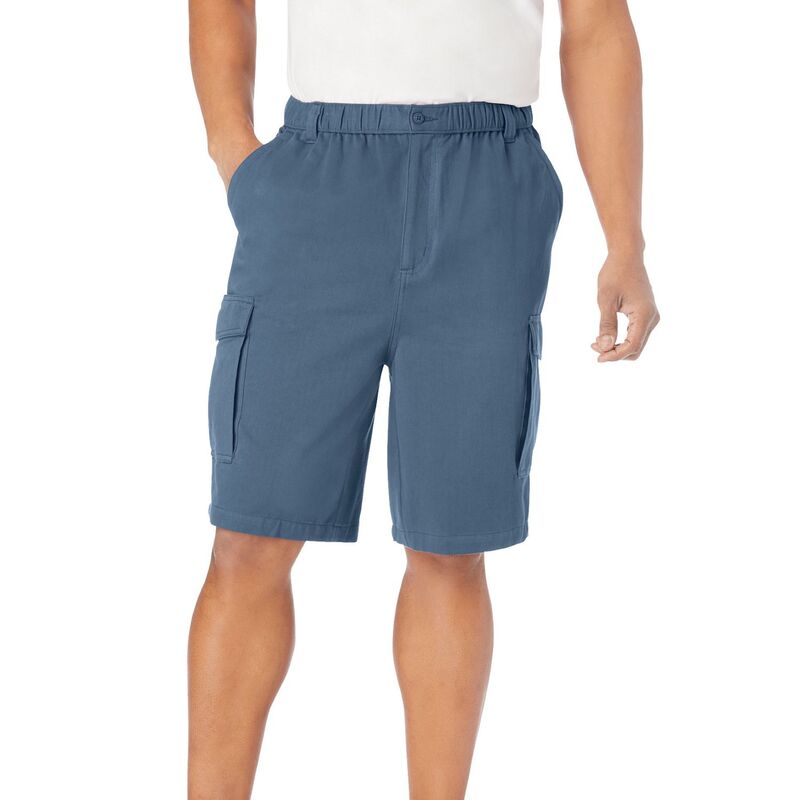 ボルダークリーク レディース ボトムス ハーフパンツ・ショーツ トール ショートパンツ Boulder Creek by KingSize Men's Big & Tall Renegade 9"" Full Elastic Waist Cargo Shortslate Blue スレート｜ReVida 店