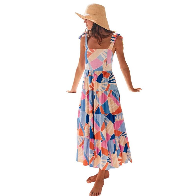 ジョイジョイ レディース トップス 衣装 刷り上げる マキシ JoyJoy Women\u0027s Bohemian Print Maxi Slip Dress Y2K Beach Party Cocktail Dress Color