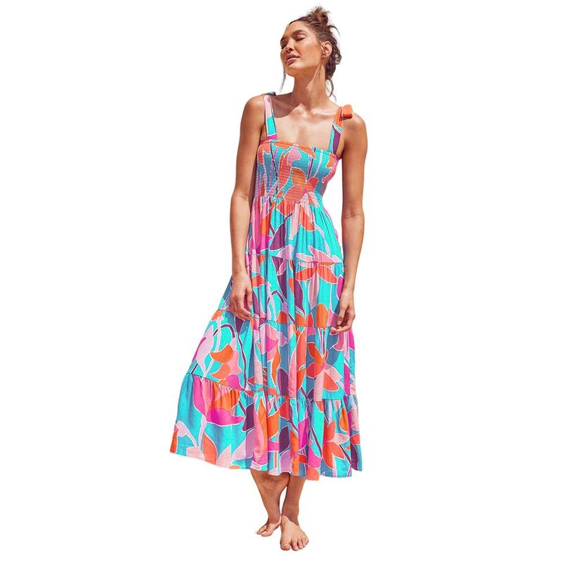 ジョイジョイ レディース トップス 衣装 刷り上げる マキシ JoyJoy Women\u0027s Bohemian Print Maxi Slip Dress Y2K Beach Party Cocktail Dress Orange オレンジ色