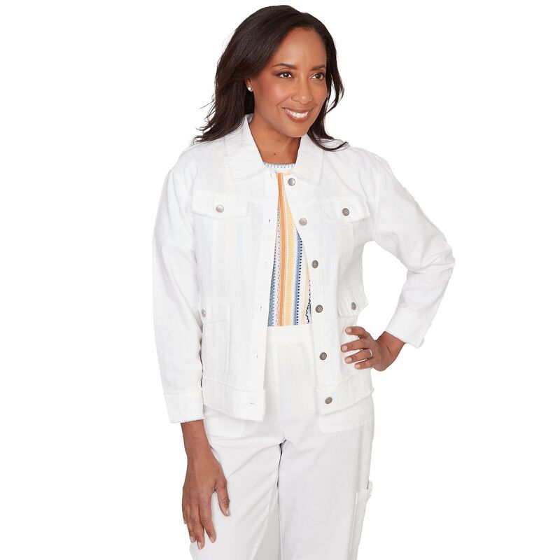 アルフレッド ダナー レディース アウター ジャケット・ブルゾン Women's Alfredunner Patch Pocket Collared Jacket White ホワイト｜ReVida 店