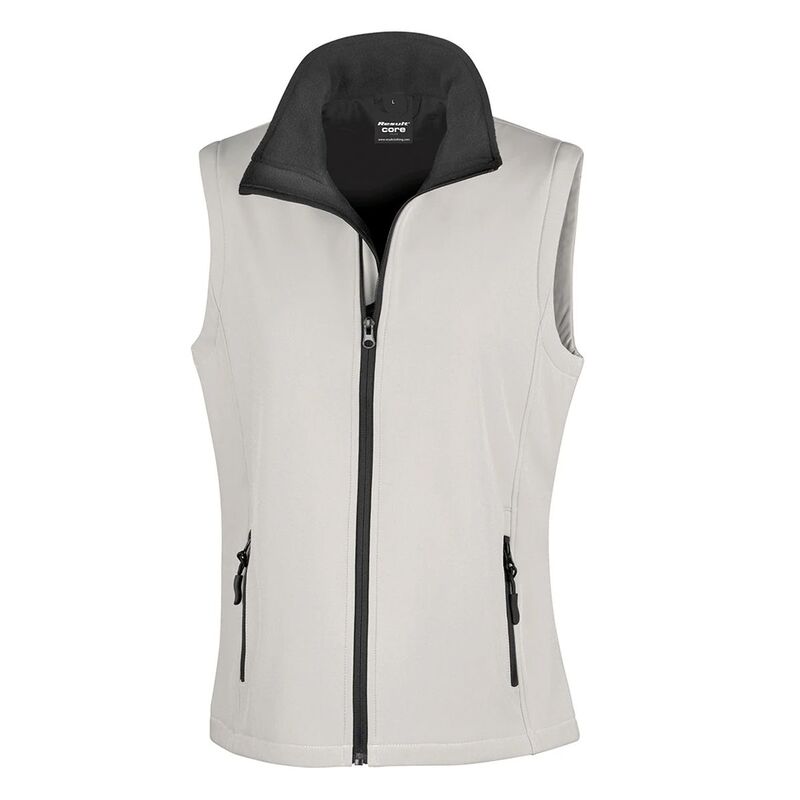 リザルト レディース アウター 上衣・上衣 Result Womens/Ladiesoftshell Body Warmer White And Black 白いこと