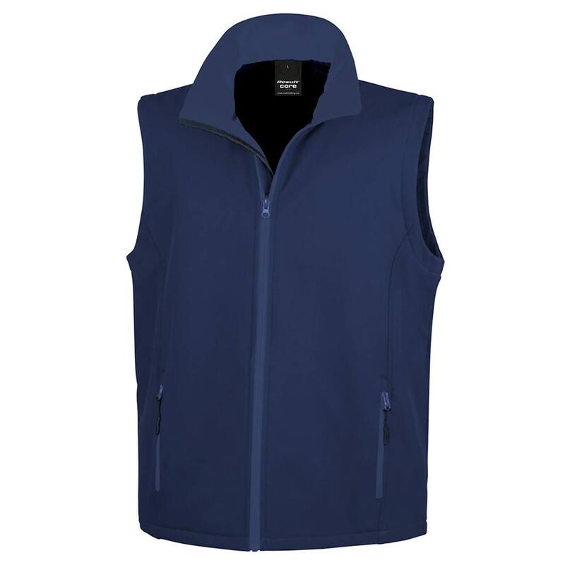 リザルト レディース アウター 上衣・上衣 刷り上げる Result Mens Printable Softshell Body Warmer Navy 米国海軍
