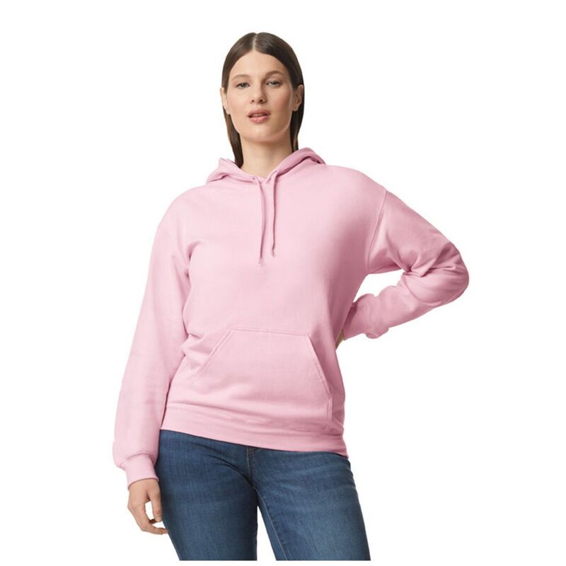 ギルダン レディース トップス プルオーバー フリース パーカー Gildan Unisex Adult Softstyle Fleece Midweight Hoodie Light Pink サクラ色