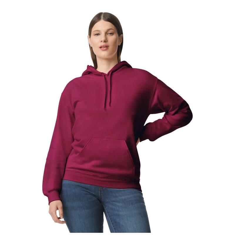 ギルダン レディース トップス プルオーバー フリース パーカー Gildan Unisex Adult Softstyle Fleece Midweight Hoodie Maroon マルーン