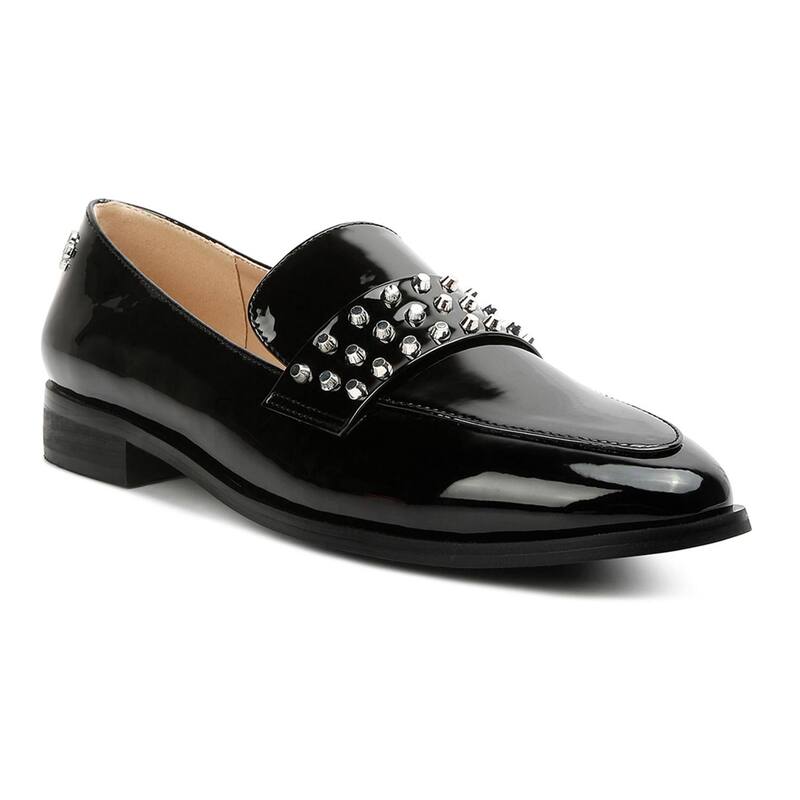 ラグアンドコー レディース シューズ スリッポン・ローファー Rag \u0026 Co Meanbabe Women\u0027studded Loafers Black 黒いこと