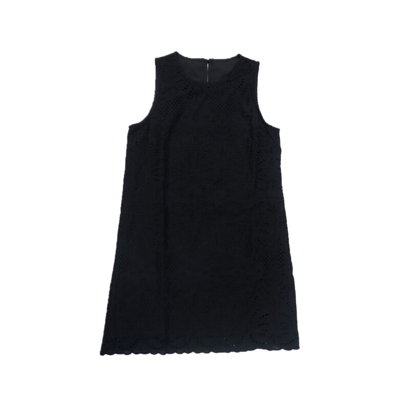 インスパイア シック レディース トップス ワンピース A ライン フラワー柄 ミニ ノースリーブ レース フラワー INSPIRE CHIC Lace Dress for Women's Eyelet Floral Sleevelessummer Casual A Line Mini Dresses Black ブラック|ReVida 店