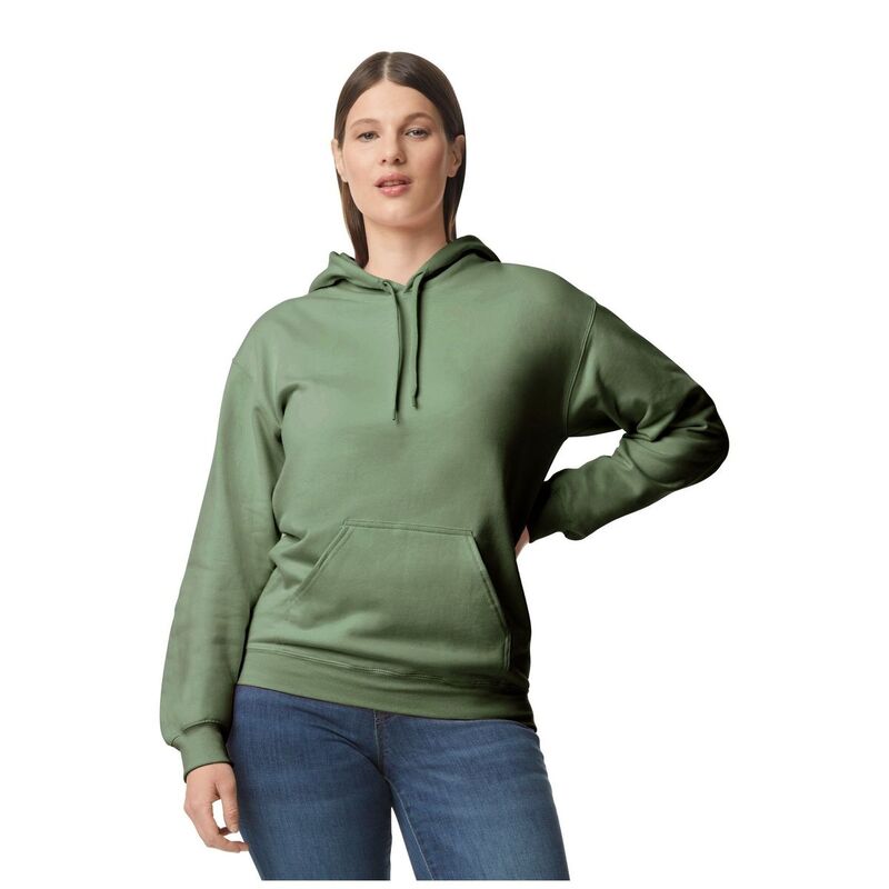 ギルダン レディース トップス プルオーバー フリース パーカー Gildan Unisex Adult Softstyle Fleece Midweight Hoodie Military Green 緑であること