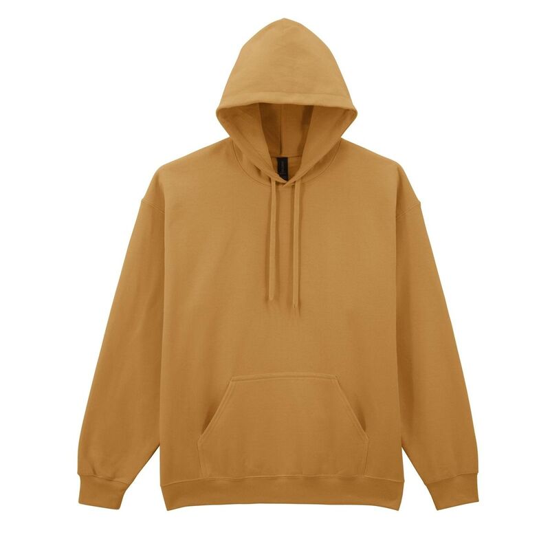 ギルダン レディース トップス プルオーバー フリース パーカー Gildan Unisex Adult Softstyle Fleece Midweight Hoodie Mustard 洋芥子