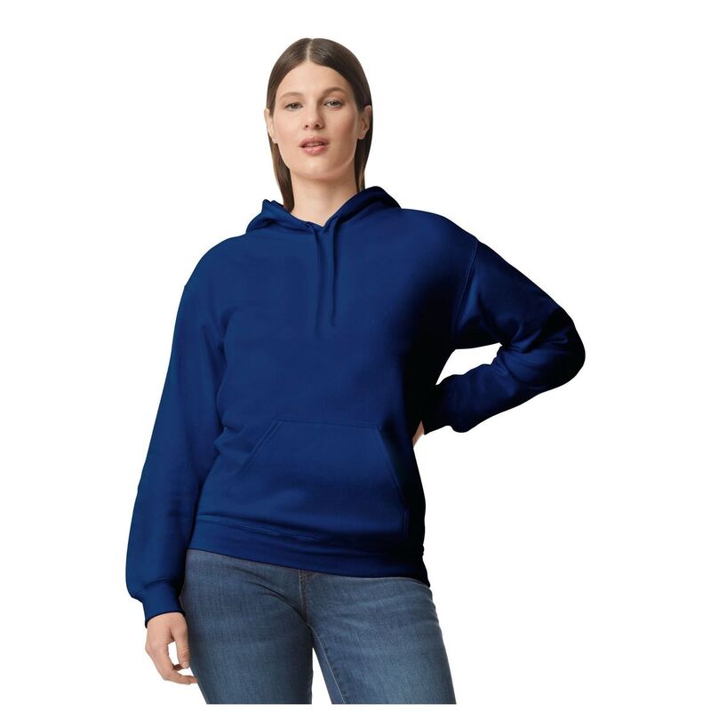 ギルダン レディース トップス プルオーバー フリース パーカー Gildan Unisex Adult Softstyle Fleece Midweight Hoodie Navy Blue 米国海軍