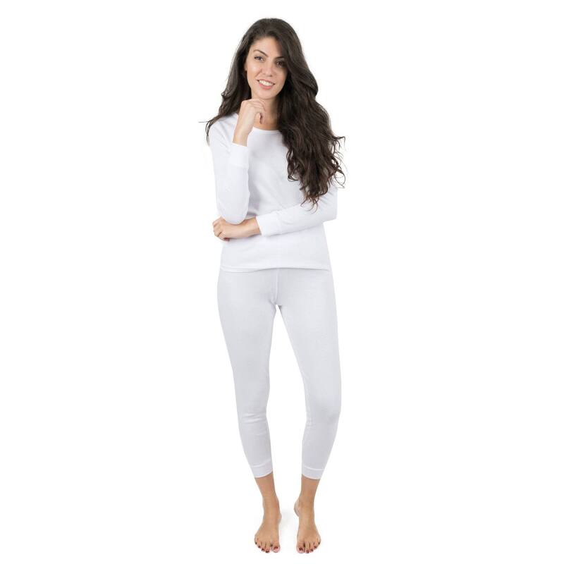 レベレット レディース アンダーウェア ナイトウェア コットン Leveret Womens Two Piece Cotton Pajamasolid Maroon M White ホワイト|ReVida 店