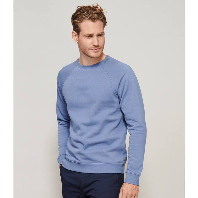 ソルズ レディース アウター ニット・セーター スウェット シャツ SOLS Unisex Adult Space Raglan Sweatshirt Blue ブルー｜ReVida 店