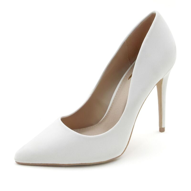 F.C デザイン レディース シューズ パンプス ヒール F.C Design Elegant Pointed Toe Stiletto Heels for Women - Classic Higheel Pumps White Nubuck ホワイト｜ReVida 店