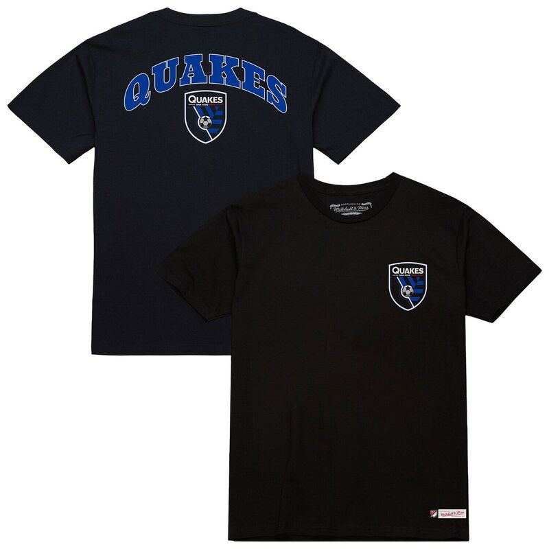 ミッチェル\u0026ネス レディース トップス プルオーバー Men\u0027s Mitchell \u0026 Ness Black San Josearthquakes 2-Hit-Shirt Sje Black 黒いこと