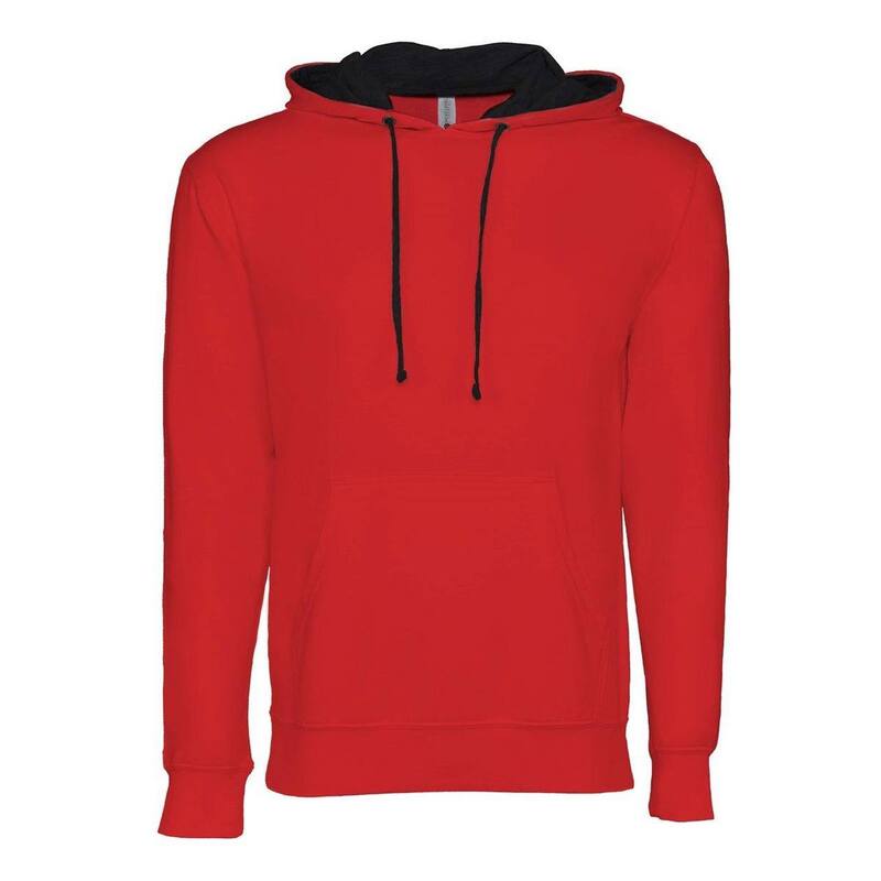 ネクストレベル レディース トップス Tシャツ パーカー Next Levelaguna Hoodie Red And Black ブラック|ReVida 店