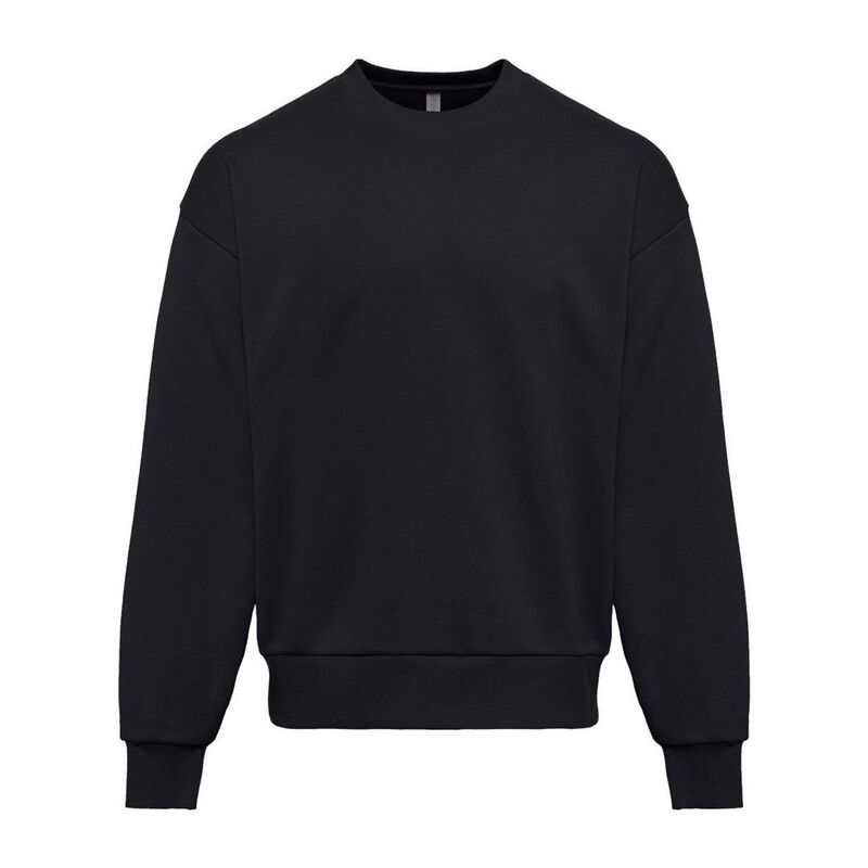 ネクストレベル レディース トップス Tシャツ クルーネック スウェット Next Level Heavyweight Crewneck Sweatshirt Black ブラック｜ReVida 店
