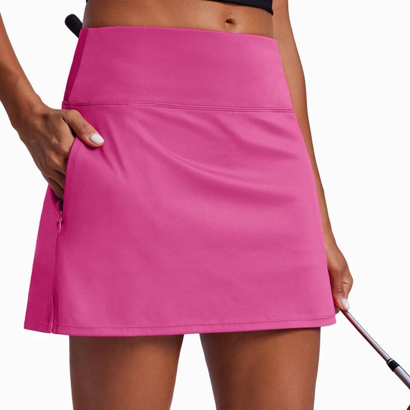 ピンスパーク レディース ボトムスカート Pinspark Women's High Waisted Tummy Control Tennis Golf Skort with Pockets Pickleball Running Skirt Hot Pink ピンク|ReVida 店