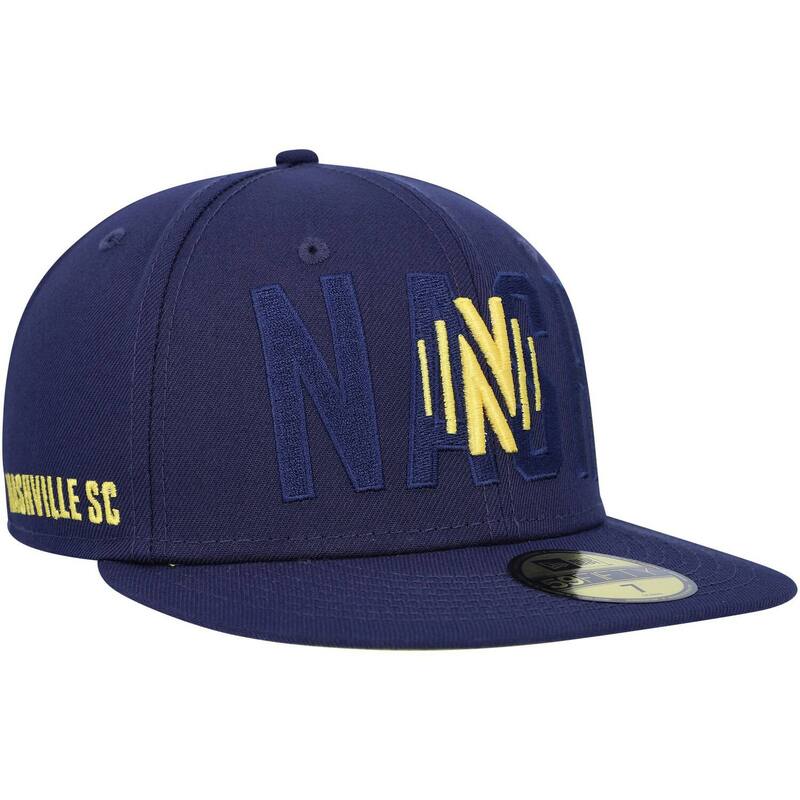 ニュー内鰓 レディース 佩び物 かぶり笠 Men\u0027s New Era Navy Nashville SC Kick Off 59FIFTY Fitted Hat Mls Navy 米国海軍