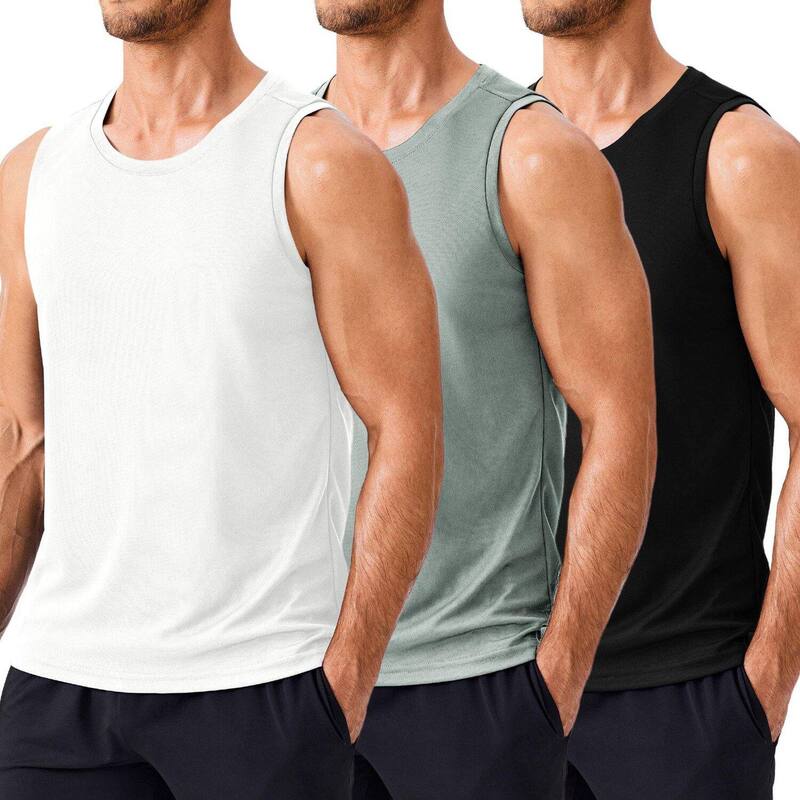 ピンぴかぴか光る レディース トップス プルオーバー ノースリーブ PINSPARK Men\u0027s 3 Pack Quick Dry Workoutank Topsleeveless Gymuscle Shirts Blackwhitegray Green 緑であること
