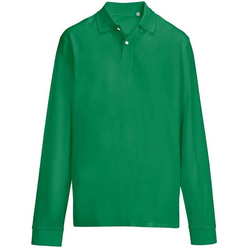 ソルズ レディース トップス プルオーバー スポーツシャツ 長袖 SOLS Unisex Adult Pique Long-Sleeved Polo Shirt Kelly Green 緑であること