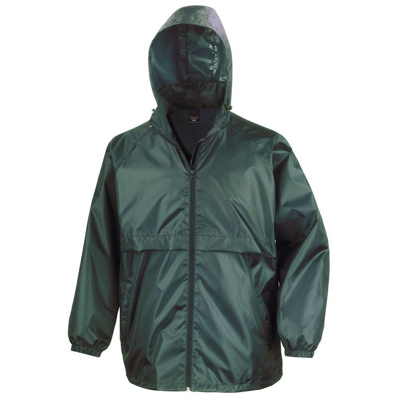 リザルト レディース アウター 上衣・上衣 Result Core Mens Windbreaker Bottle Green 緑であること