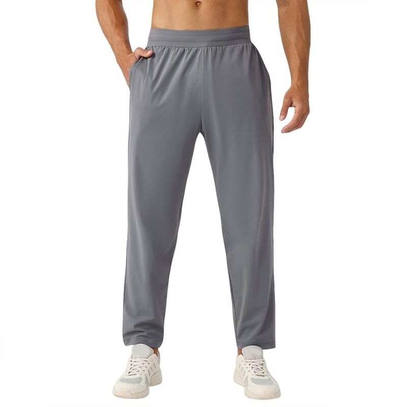 エリート肝ったま レディース ボトムス 心地よいズボン下 引っ切り無い EliteSpirit Men\u0027s Quick Dry Straight Leg Pants with Elastic Waist \u0026 Side Pockets for Active Wear Grey 薄墨色