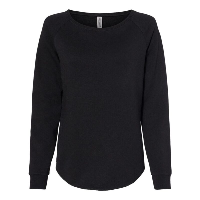 インディペンデントトレーディング レディース アウター ニット・セーター クルーネック スウェット シャツ Independentrading Co. Women ? s California Wave Wash Crewneck Sweatshirt Black ブラック|ReVida 店
