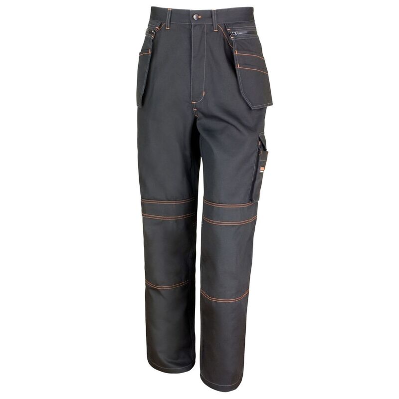 リザルト レディース ボトムス 心地よいズボン下 Result Unisex Adult Work Guard Lite Holster Pocket Over Trousers Black 黒いこと