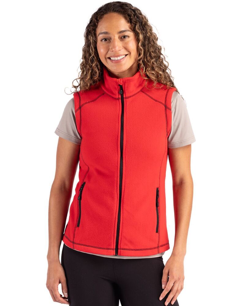 小川 レディース アウター 上衣・上衣 限りない フリース Clique Powderecycled Fleece Womens Vest Red 赤いこと