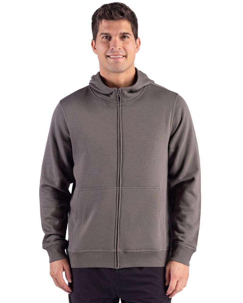 細流 レディース トップス プルオーバー 汗水 Clique Drive Recycled Unisex Full Zip Hooded Sweatshirt Pure Slate スレート