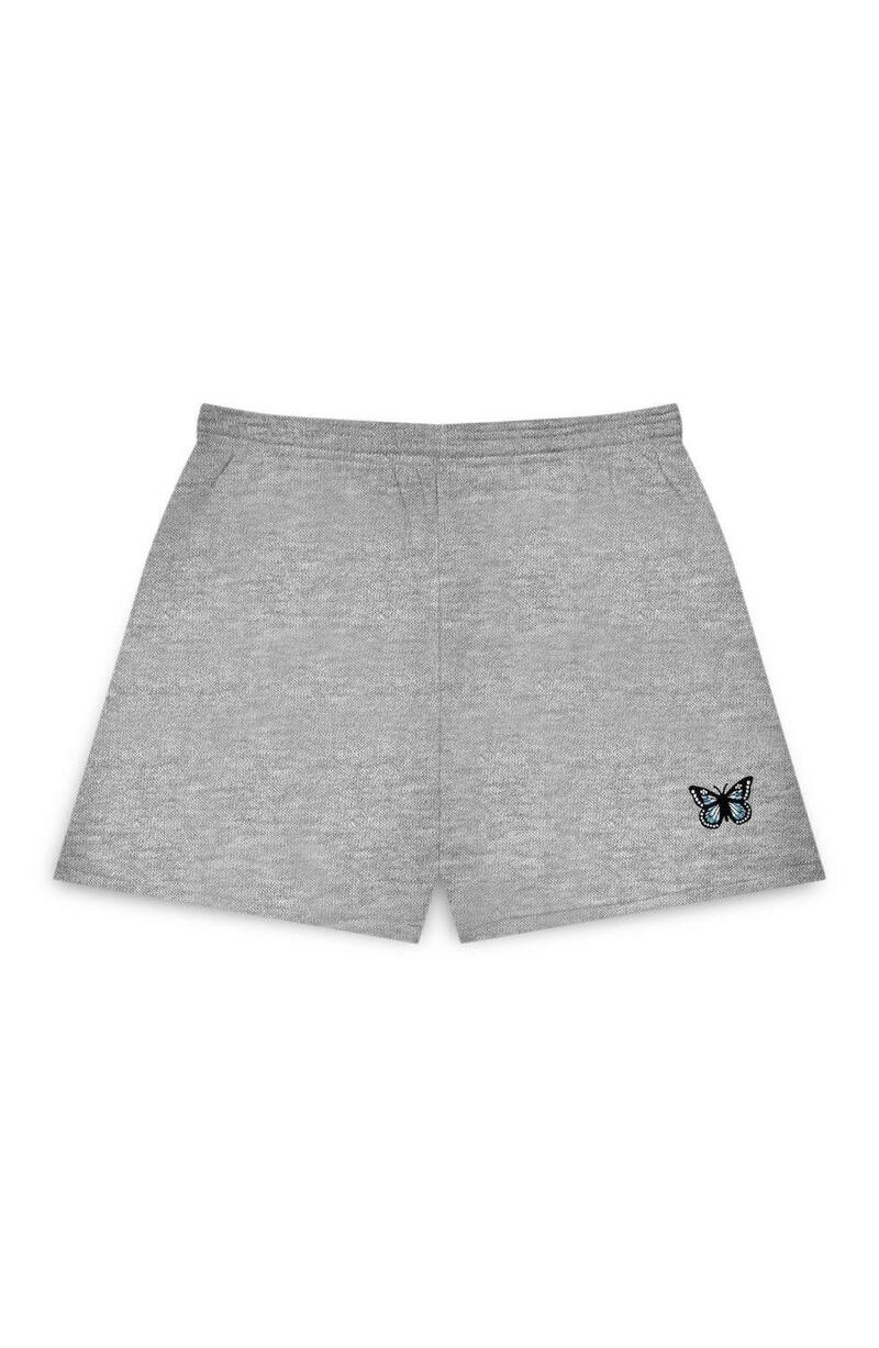 ダリックス レディース ボトムス 二分の一ズボン下・さる股引き Dalix Womens Butterfly Jogger Sweatshort Athletic Heather ギョリュウモドキ