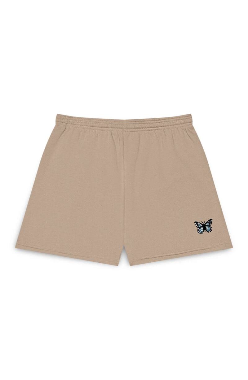 ダリックス レディース ボトムス 二分の一ズボン下・さる股引き Dalix Womens Butterfly Jogger Sweatshortan タン