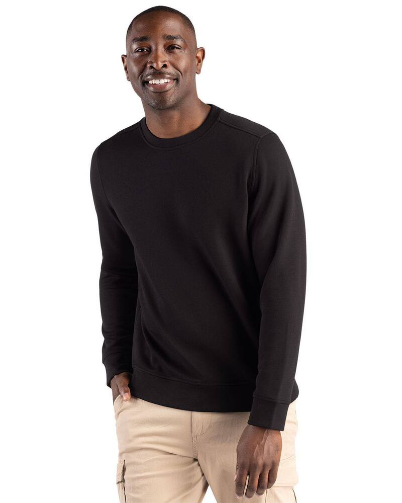 細流 レディース トップス プルオーバー 労働者の一団のど首 汗水 Clique Haven Recycled Mens Crewneck Sweatshirt Black 黒いこと