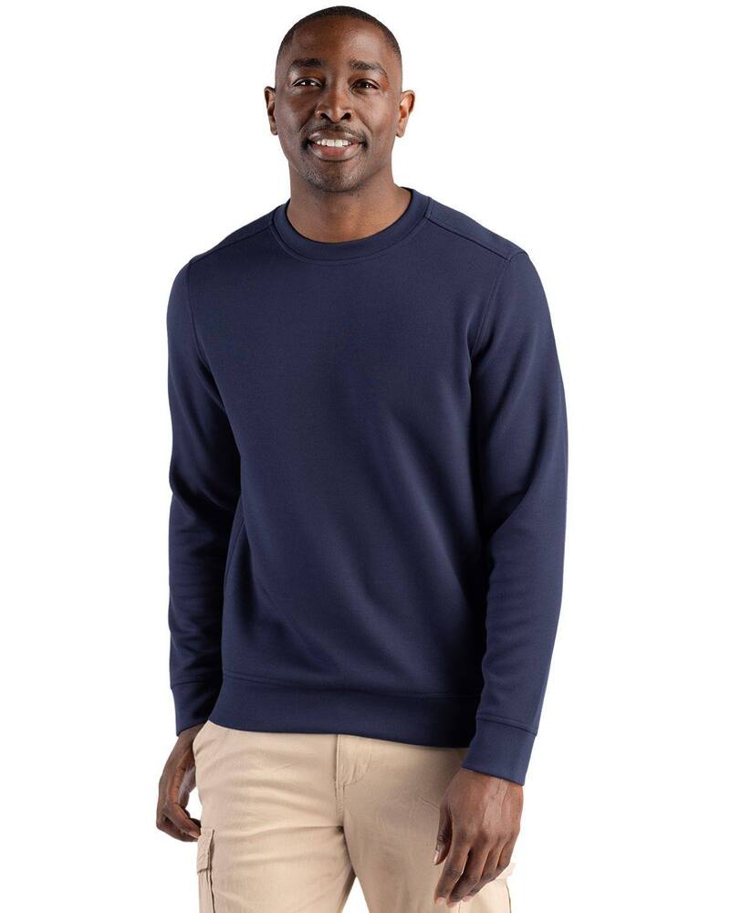 細流 レディース トップス プルオーバー 労働者の一団のど首 汗水 Clique Haven Recycled Mens Crewneck Sweatshirt Dark Navy 米国海軍