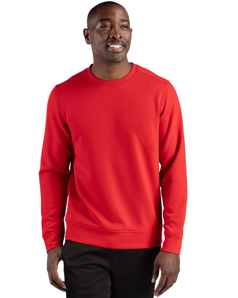 細流 レディース トップス プルオーバー 労働者の一団のど首 汗水 Clique Haven Recycled Mens Crewneck Sweatshirt Red 赤いこと