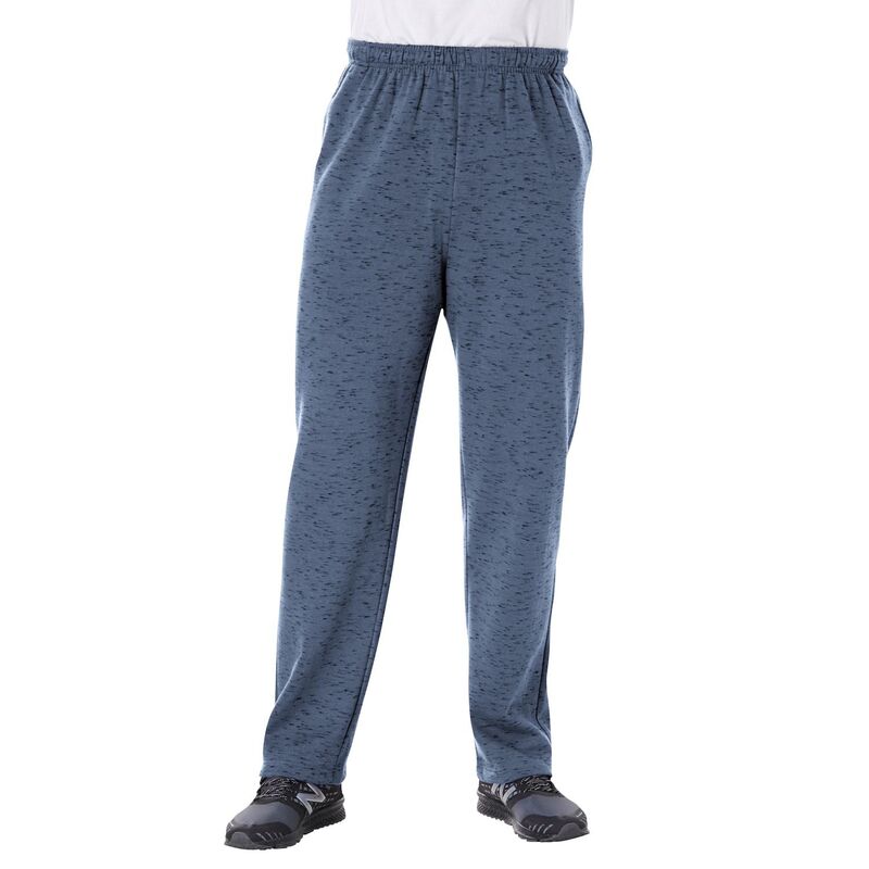 キングサイズ レディース ボトムス カジュアルパンツ スウェットパンツ トール フリース KingSize Men's Big & Tall Fleece Open-Bottom Sweatpants Heather Slate Blue スレート｜ReVida 店